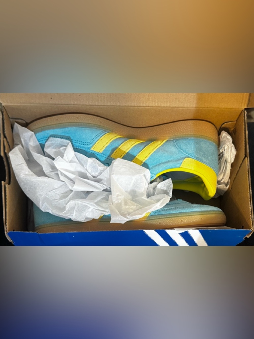 Adidas Turquoise and Yellow Handball Spezial New in Box size 9 1/2 - Picture 6 of 10